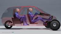 Inde® Solar Powered Amphibian Electric Car with Human Assistance